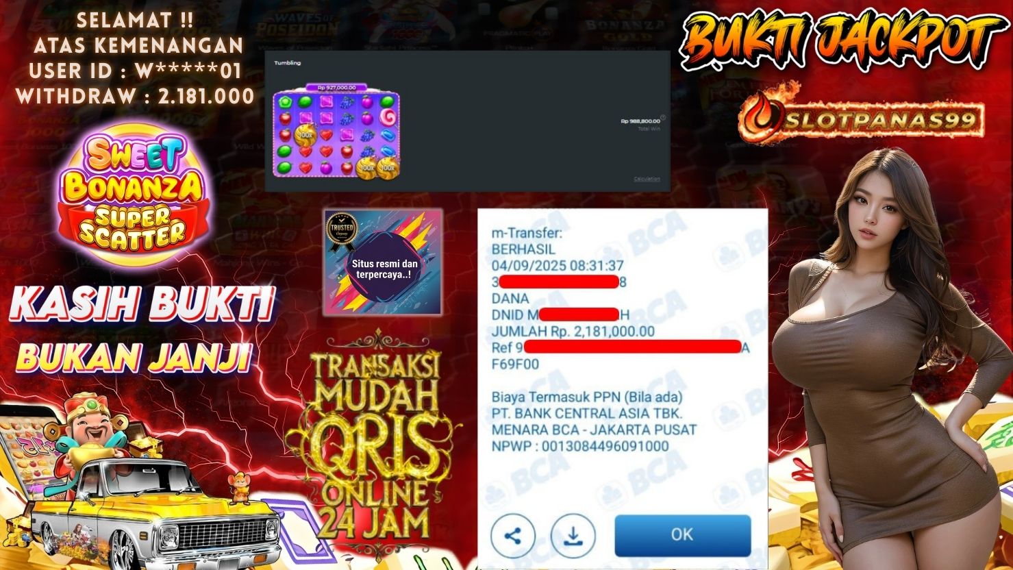 SLOTPANAS99 JACKPOT SLOT SWEET BONANZA SUPER SCATTER